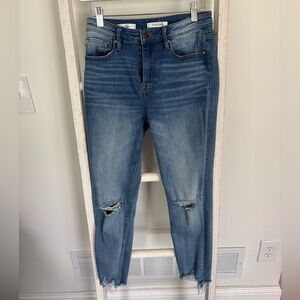 Vigoss Blue Skinny Jeans with Distressed Details